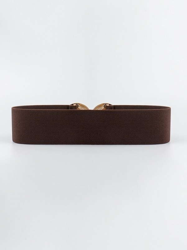 Geometric Buckle Elastic Wide Belt - ShalayeFashion
