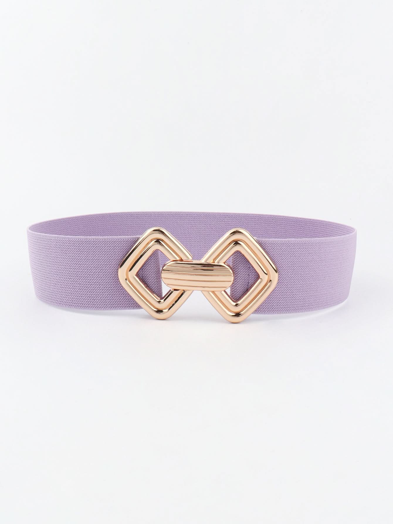 Geometric Buckle Elastic Wide Belt - ShalayeFashion
