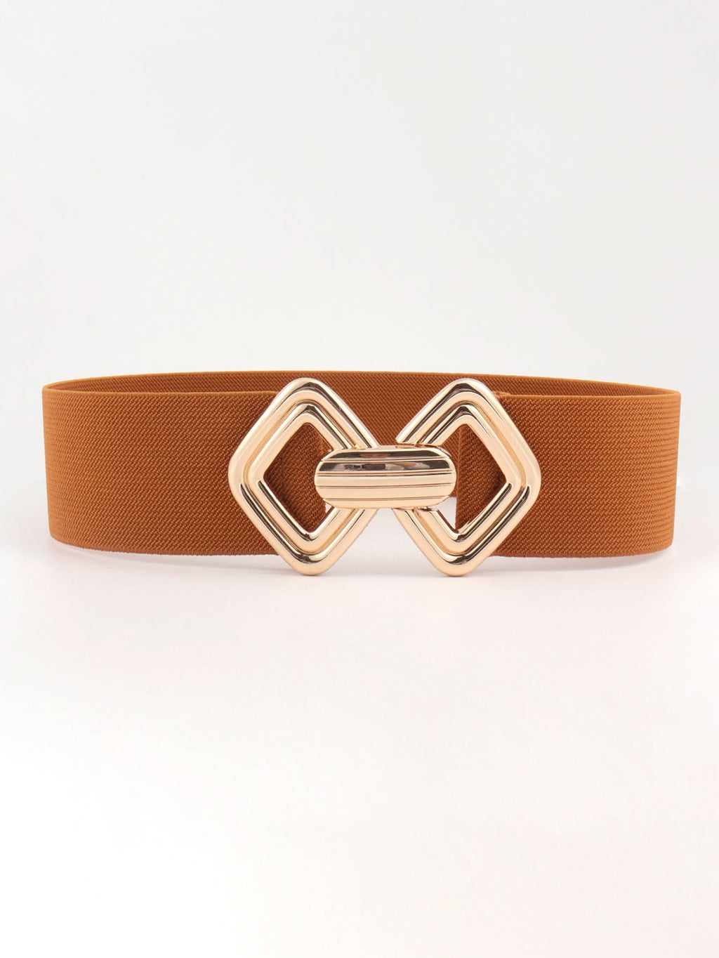 Geometric Buckle Elastic Wide Belt - ShalayeFashion