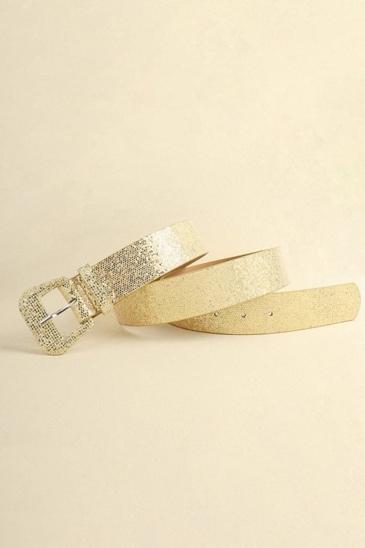 Glitter PU Leather Belt - ShalayeFashion