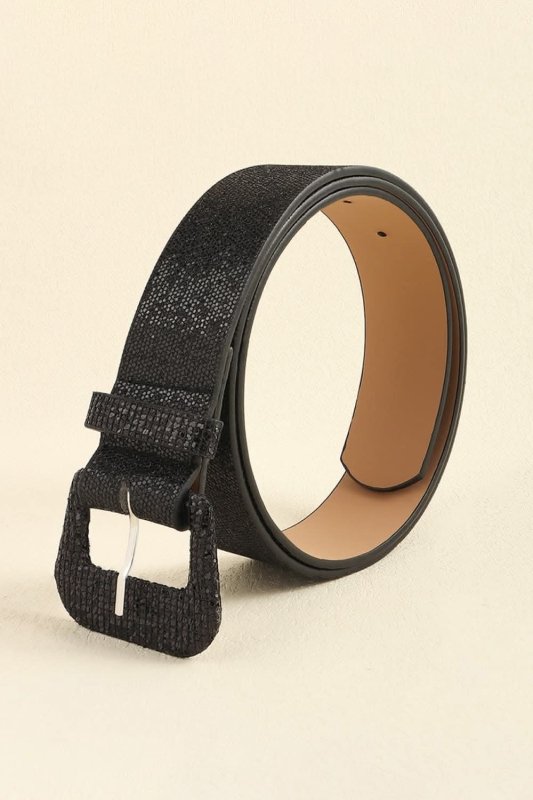 Glitter PU Leather Belt - ShalayeFashion