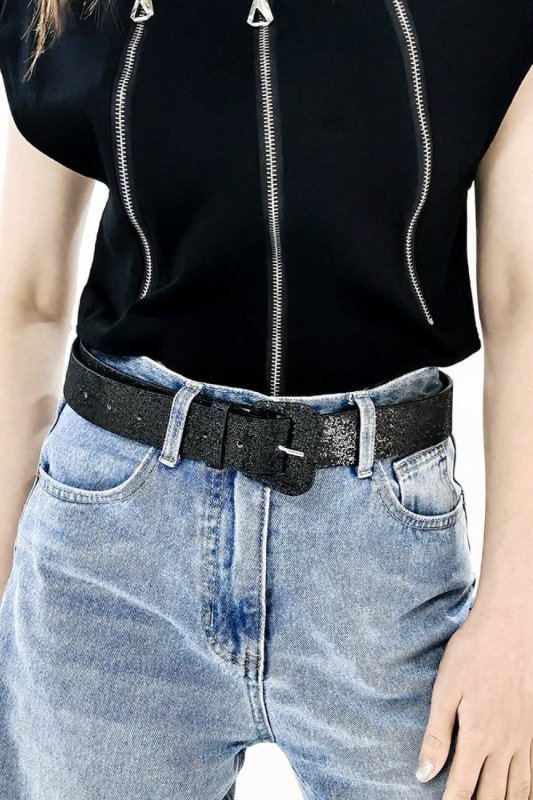Glitter PU Leather Belt - ShalayeFashion