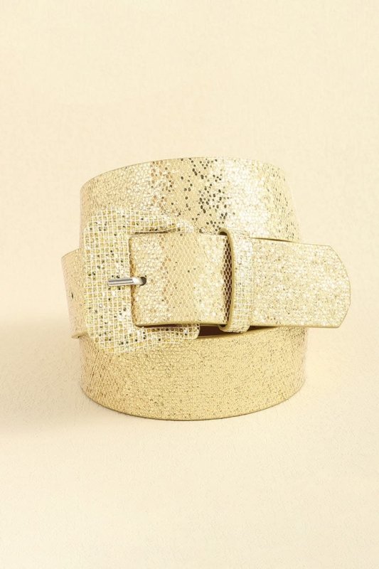Glitter PU Leather Belt - ShalayeFashion