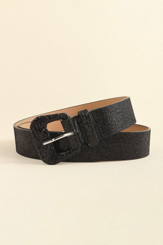 Glitter PU Leather Belt - ShalayeFashion