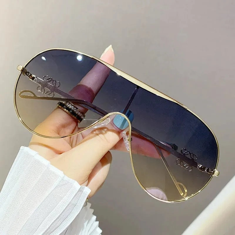 Gradient Aviator Sunglasses - ShalayeFashion