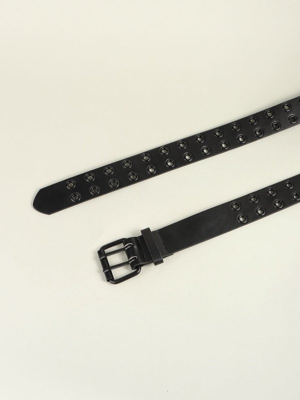 Grommet PU Leather Belt - ShalayeFashion