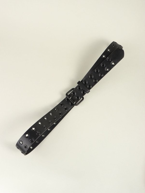 Grommet PU Leather Belt - ShalayeFashion