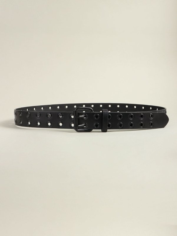 Grommet PU Leather Belt - ShalayeFashion