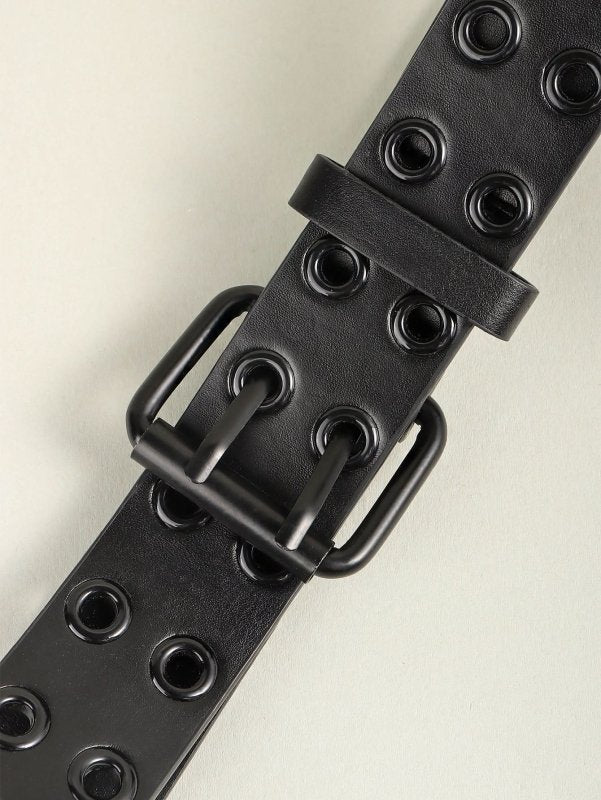Grommet PU Leather Belt - ShalayeFashion