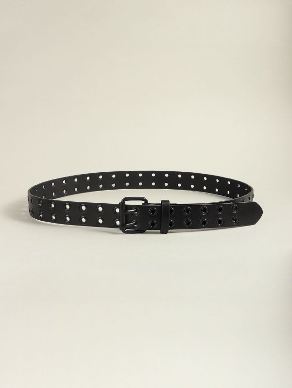 Grommet PU Leather Belt - ShalayeFashion