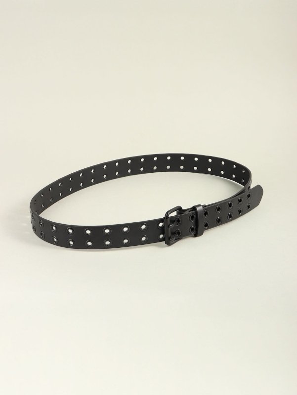Grommet PU Leather Belt - ShalayeFashion