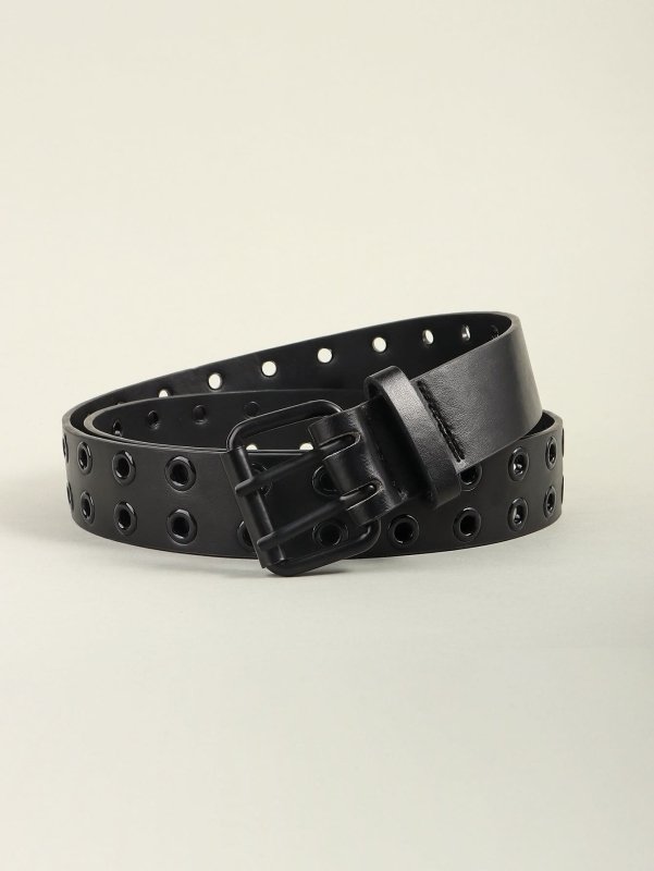 Grommet PU Leather Belt - ShalayeFashion