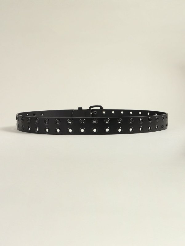 Grommet PU Leather Belt - ShalayeFashion