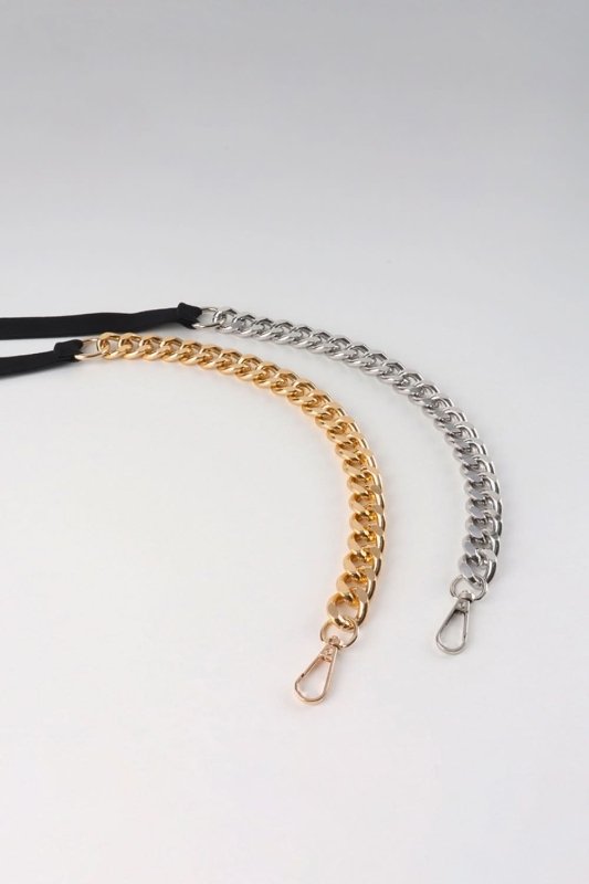 Half Alloy Chain Elastic Belt - ShalayeFashion