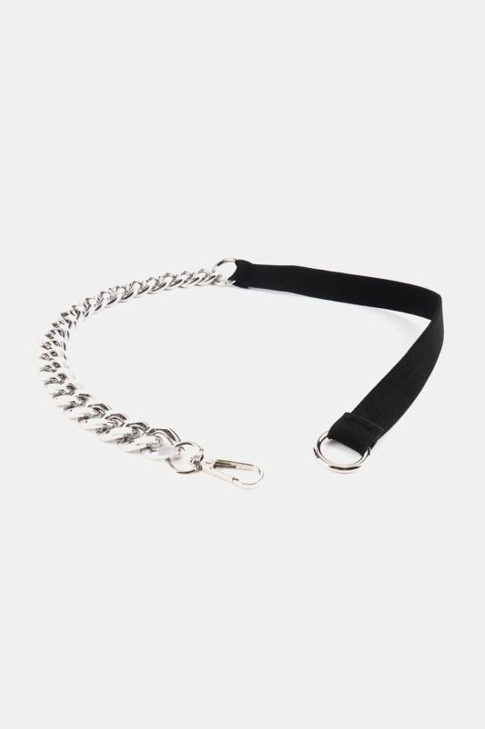 Half Alloy Chain Elastic Belt - ShalayeFashion