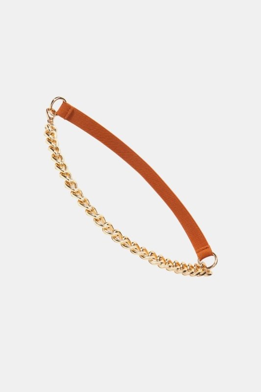 Half Alloy Chain Elastic Belt - ShalayeFashion
