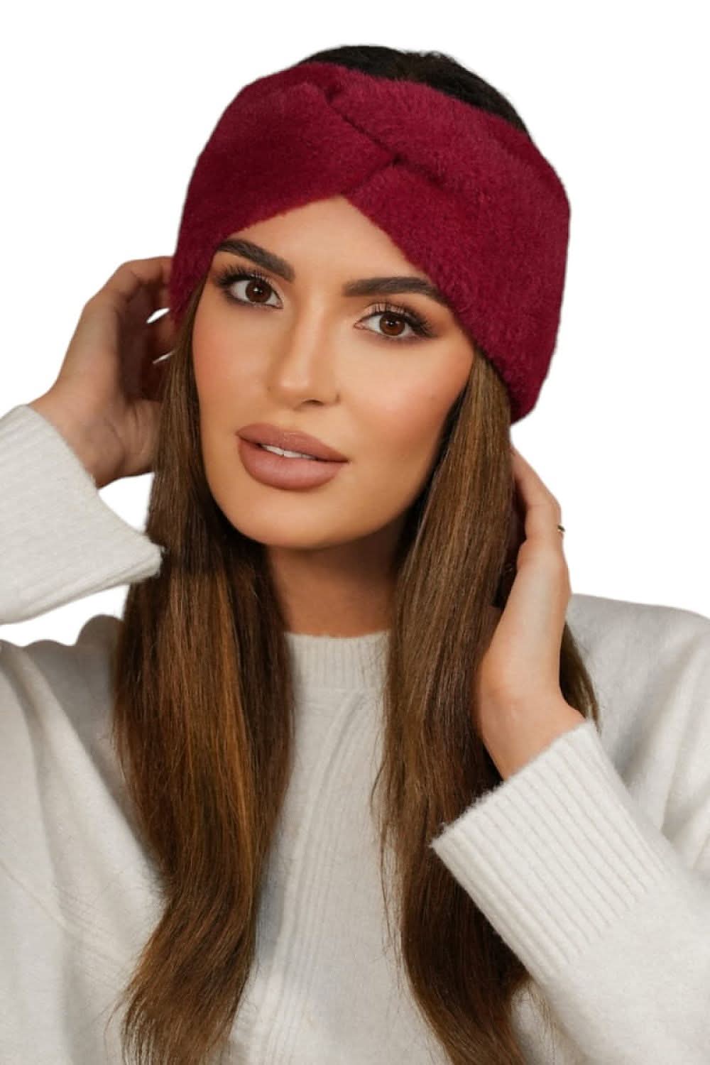 Headband Women Bottle Green Fluffy Loop - ShalayeFashion