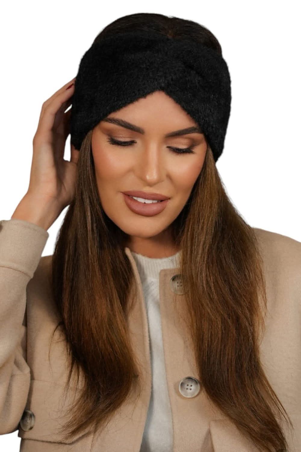 Headband Women Bottle Green Fluffy Loop - ShalayeFashion