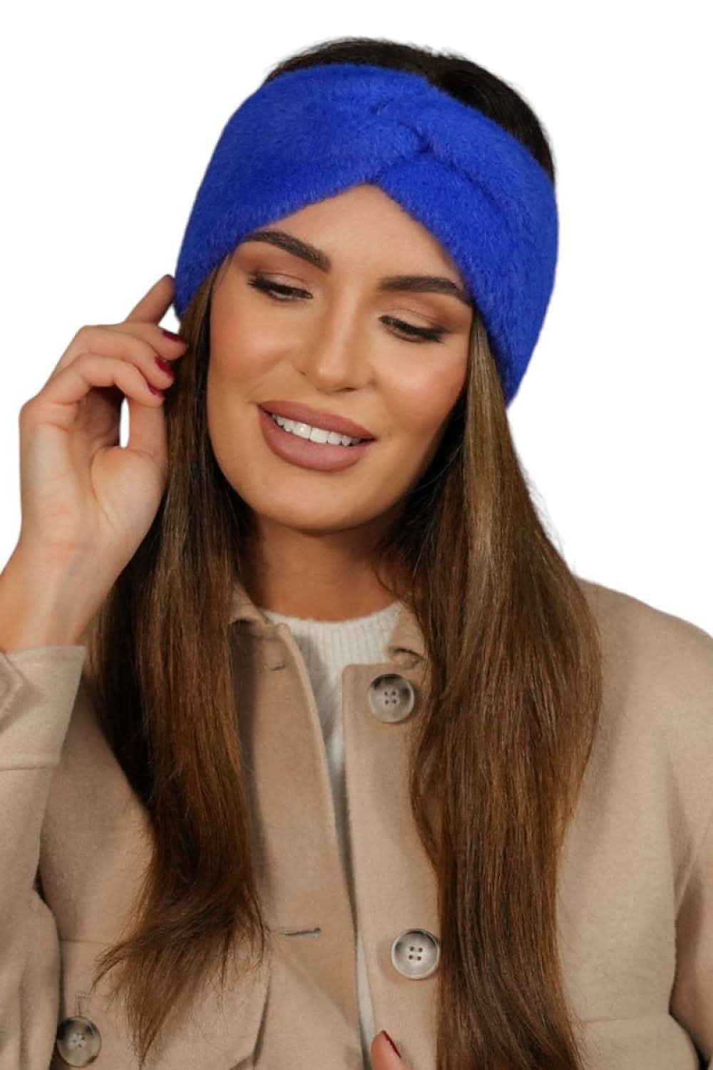 Headband Women Bottle Green Fluffy Loop - ShalayeFashion