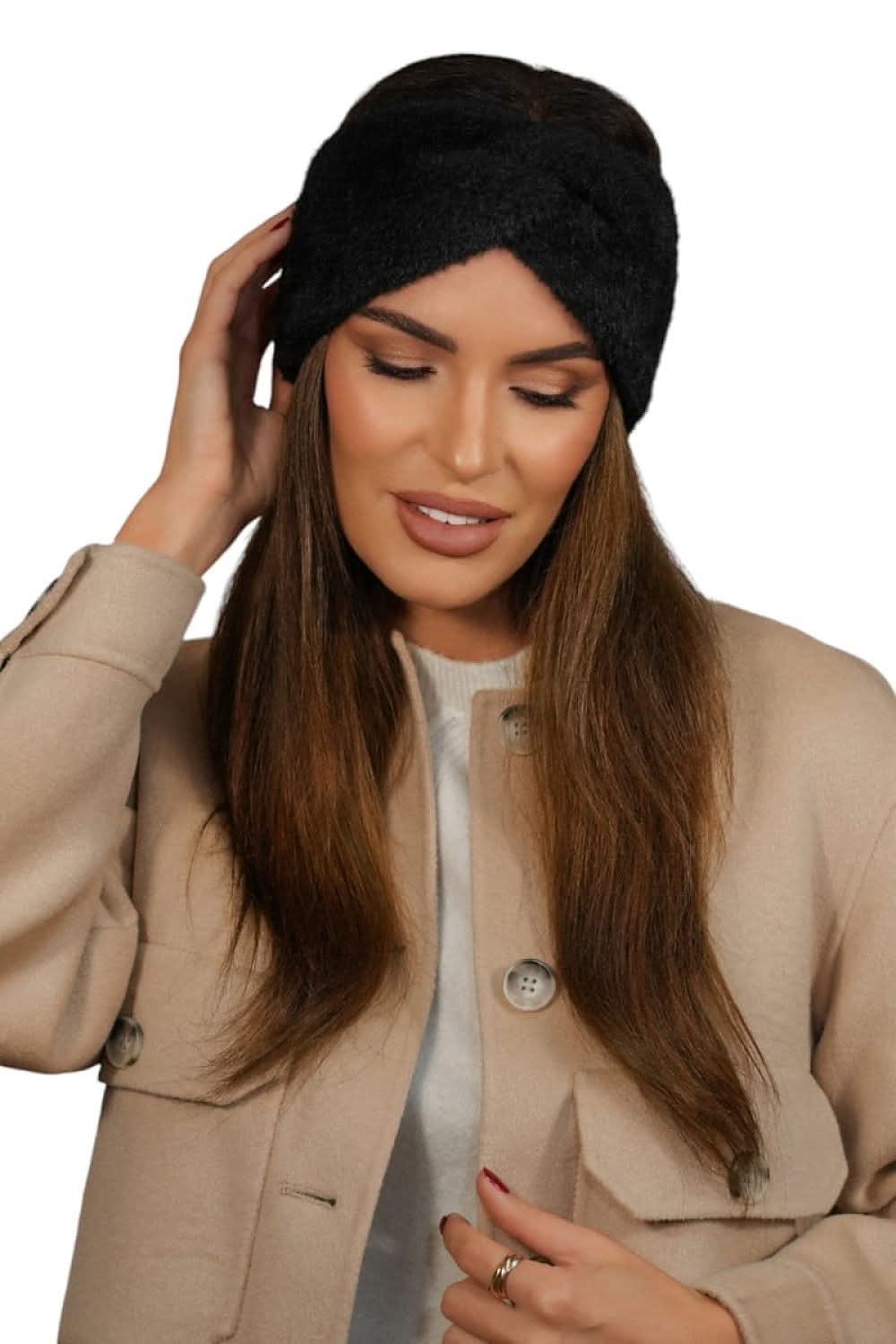 Headband Women Bottle Green Fluffy Loop - ShalayeFashion