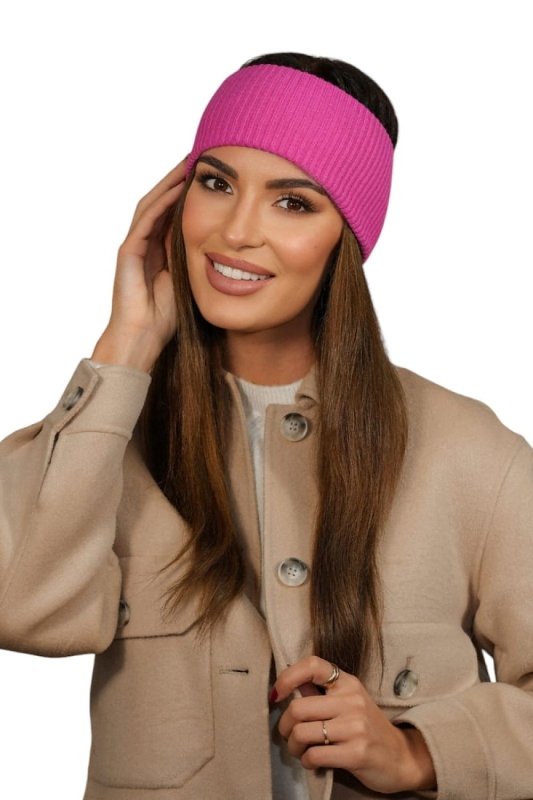 Headband Women Raspberry Ribbed Elegant - ShalayeFashion