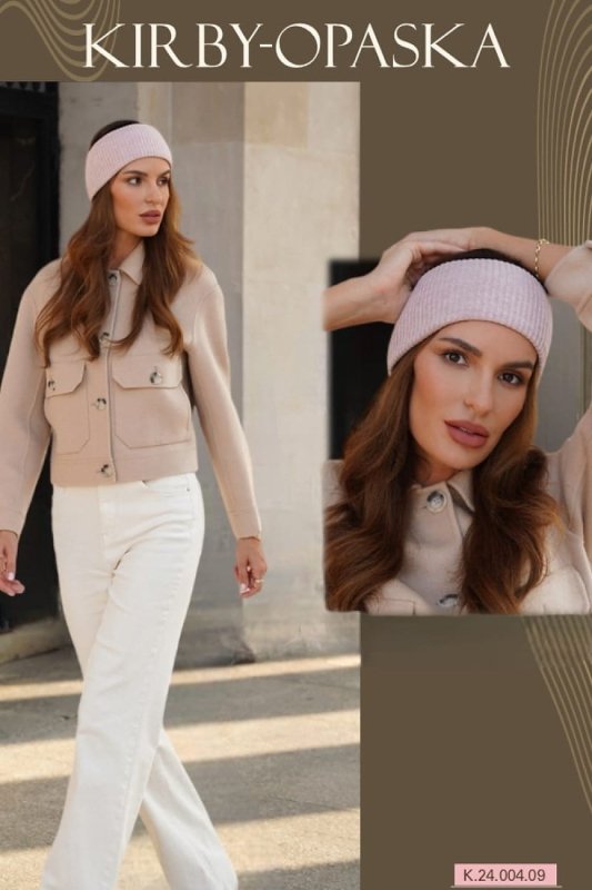 Headband Women Raspberry Ribbed Elegant - ShalayeFashion