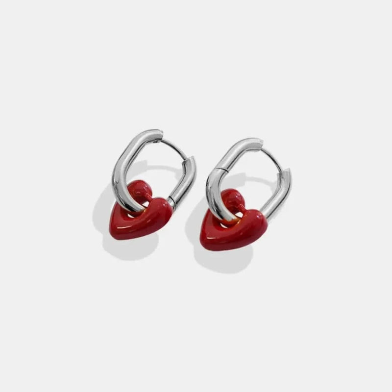 Heart Titanium Steel Earrings - ShalayeFashion