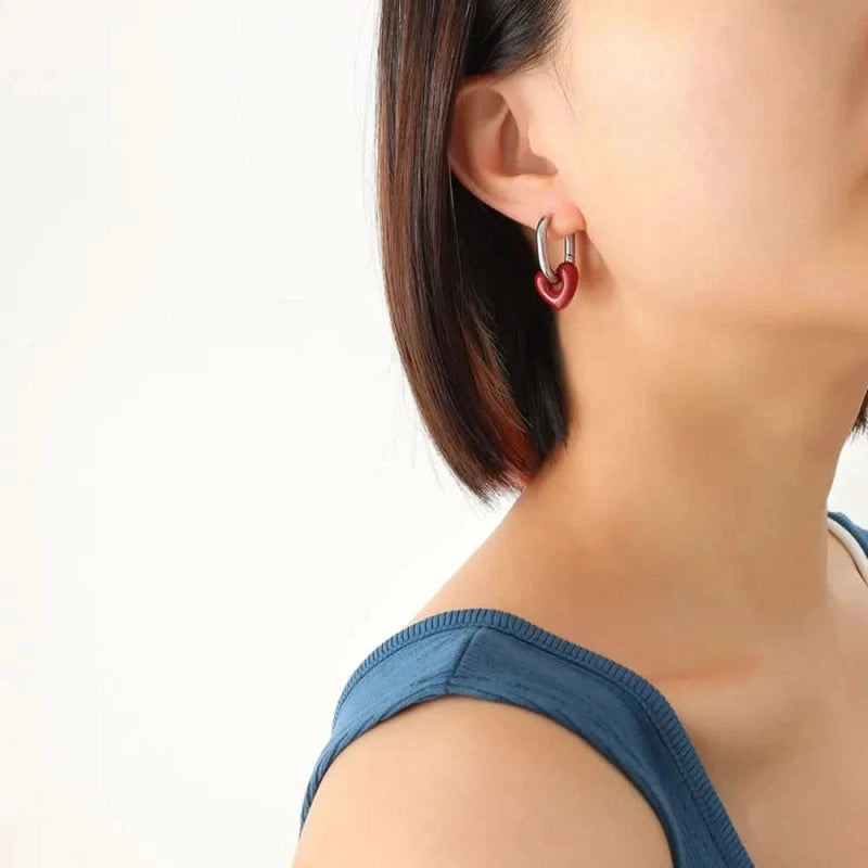 Heart Titanium Steel Earrings - ShalayeFashion
