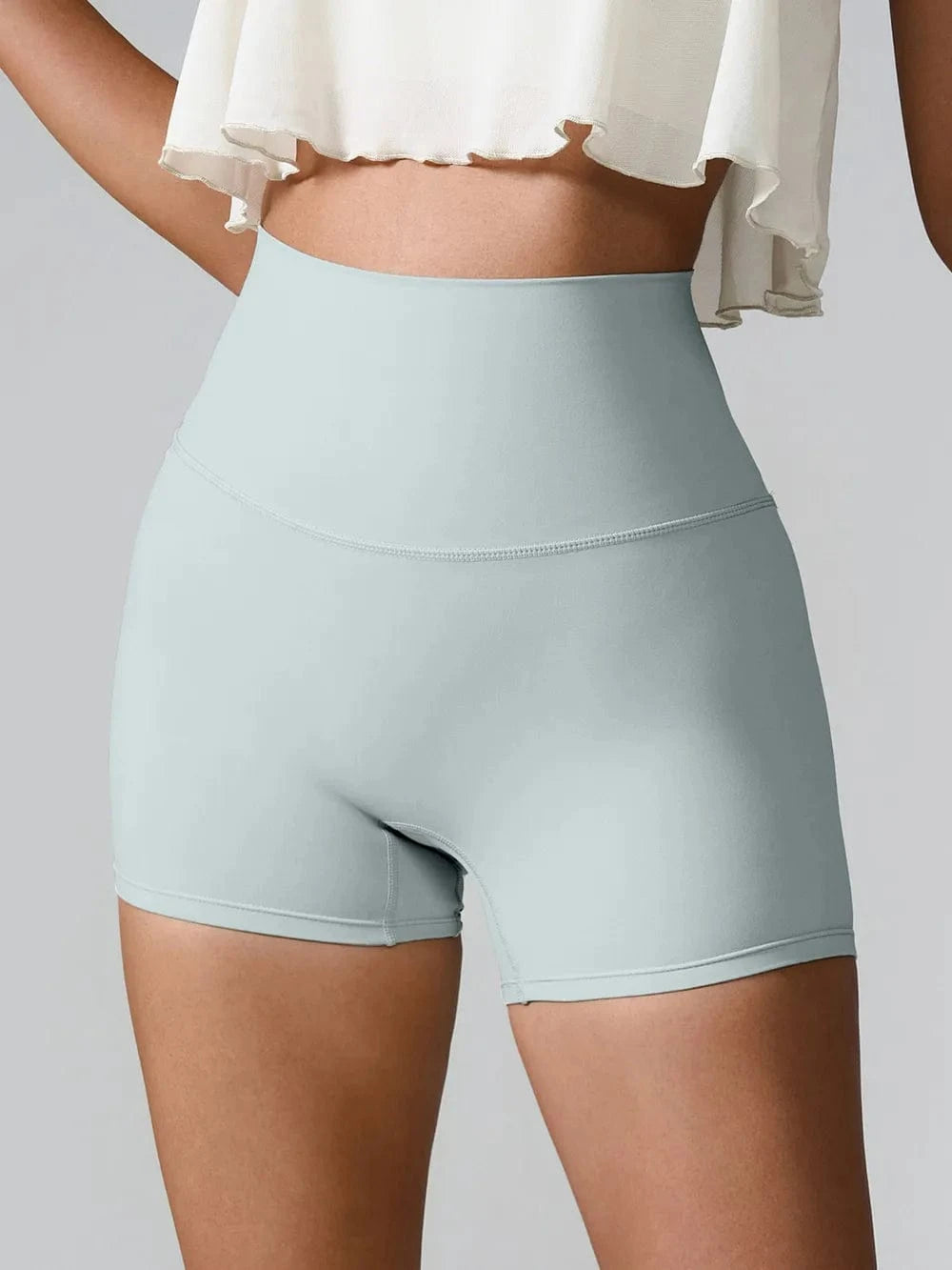 High Waist Active Shorts - ShalayeFashion