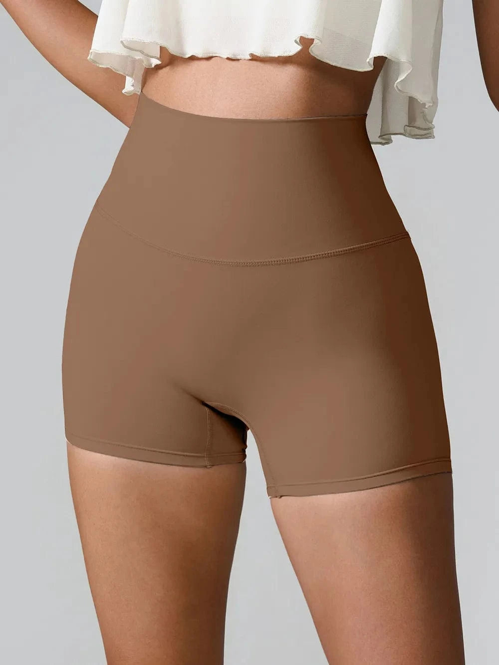 High Waist Active Shorts - ShalayeFashion