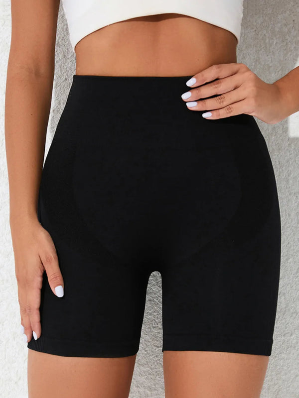High Waist Active Shorts - ShalayeFashion