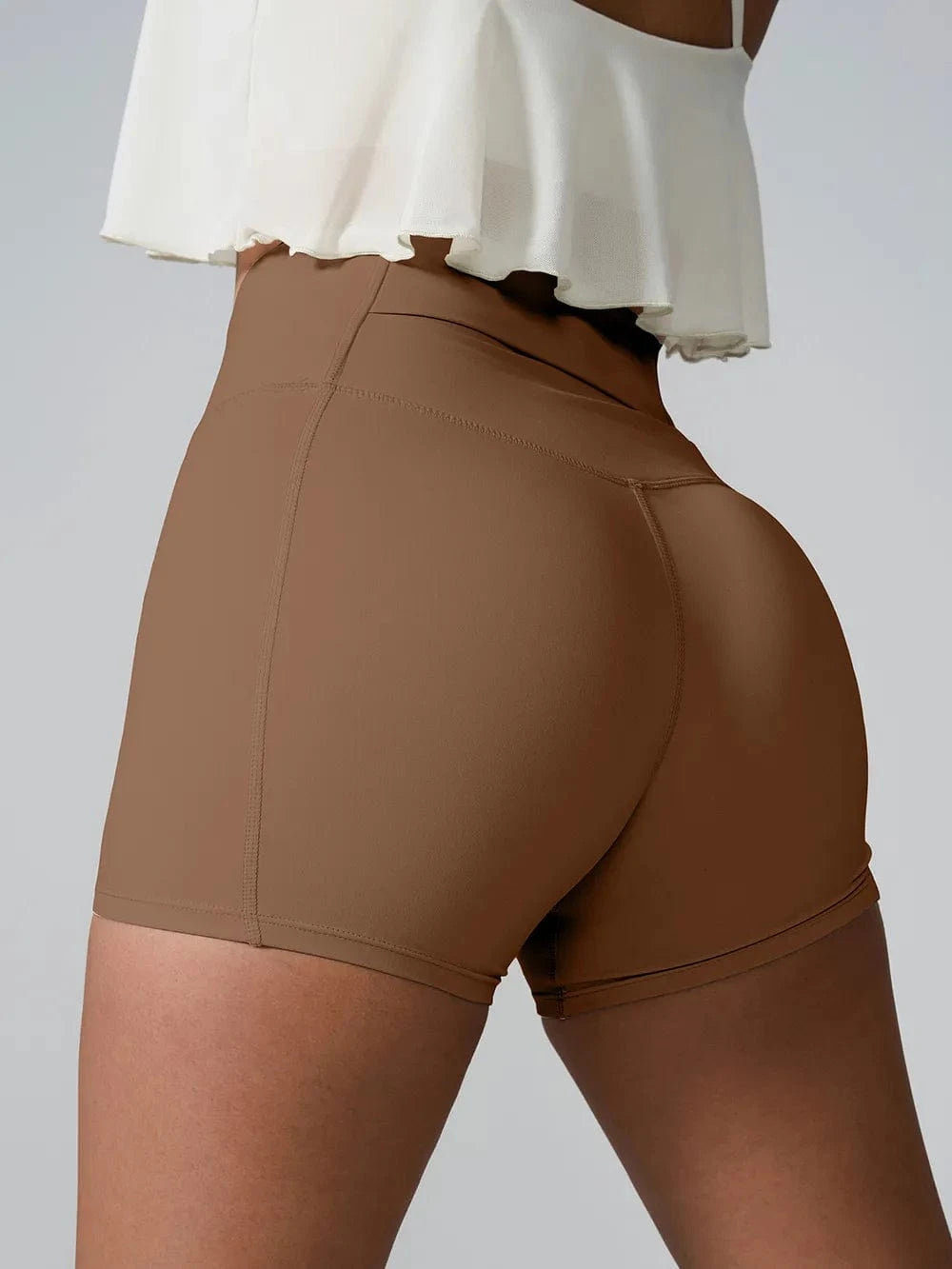 High Waist Active Shorts - ShalayeFashion