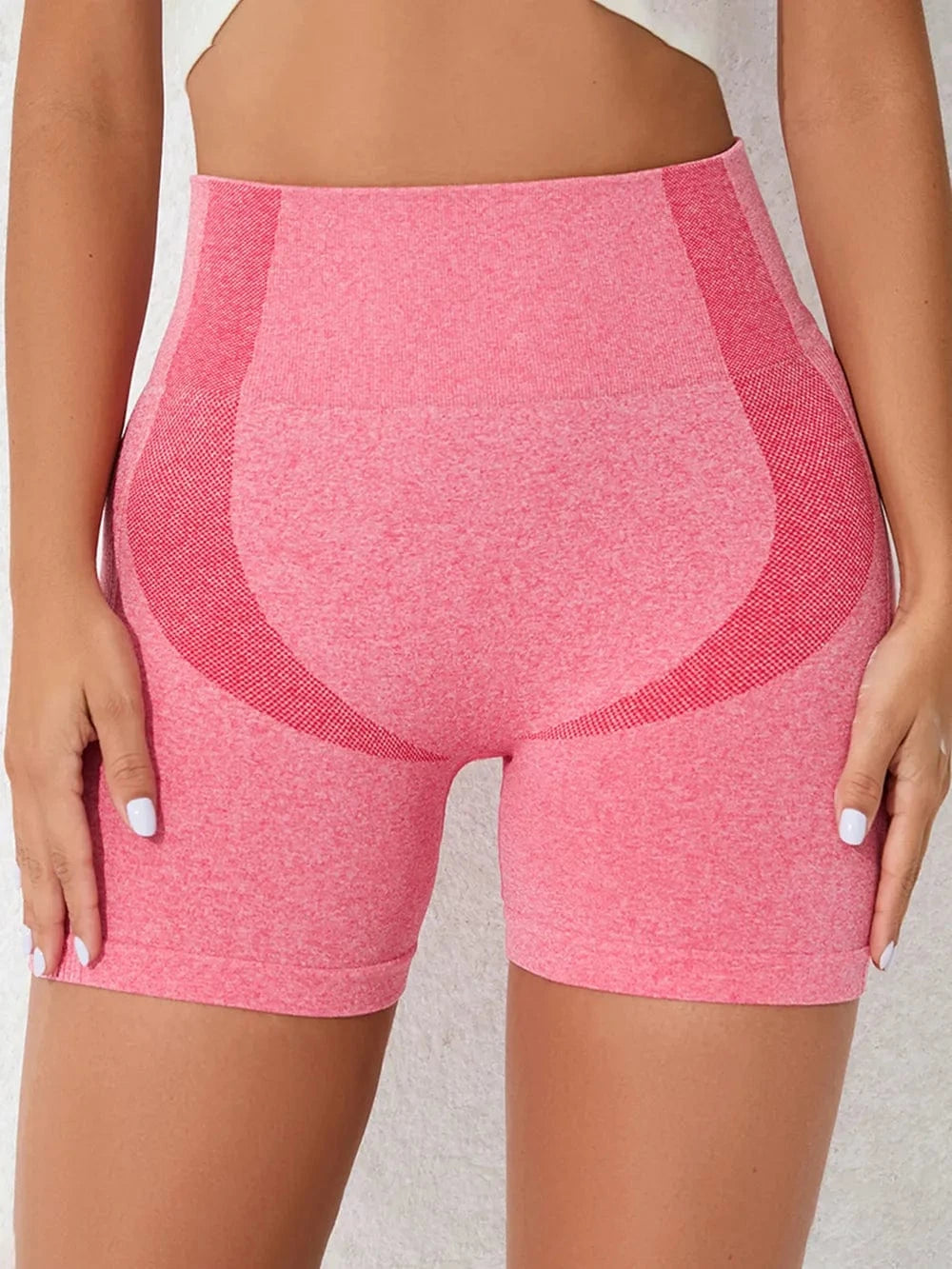 High Waist Active Shorts - ShalayeFashion