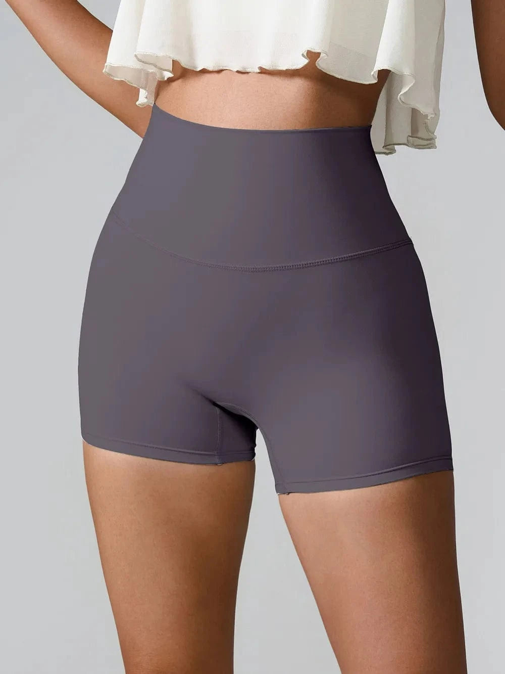 High Waist Active Shorts - ShalayeFashion