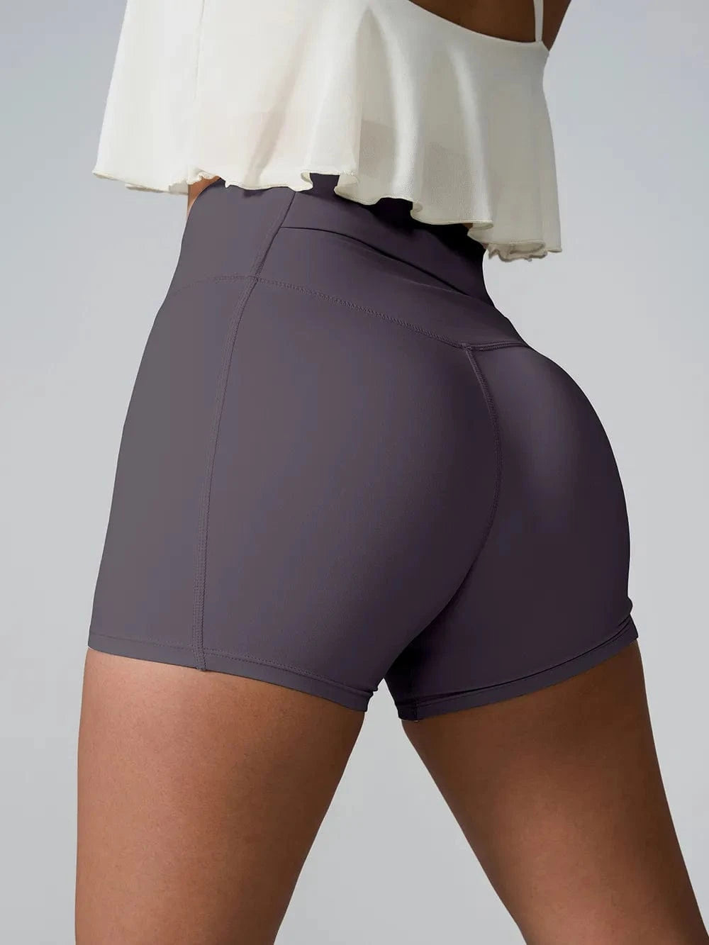 High Waist Active Shorts - ShalayeFashion