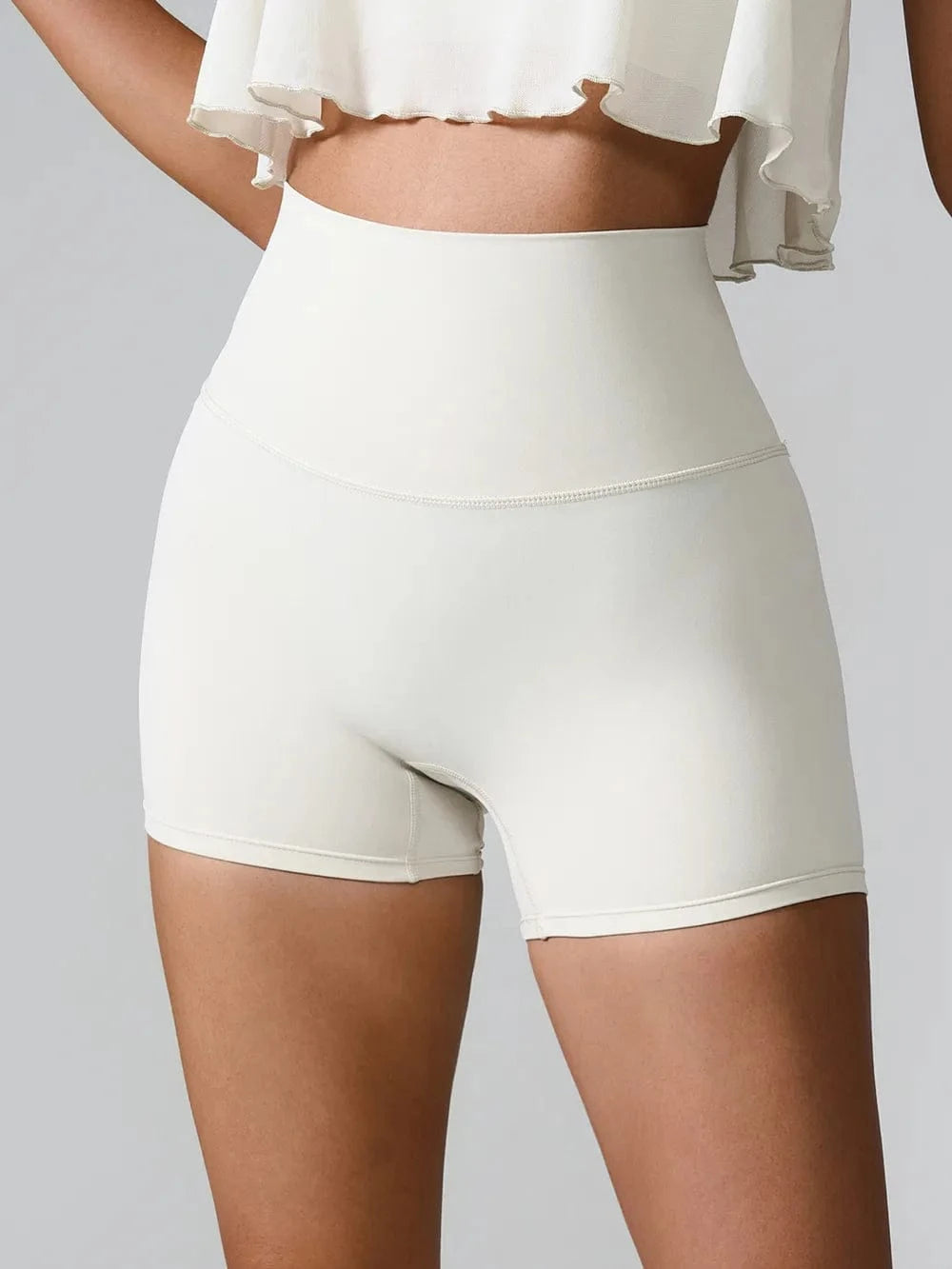 High Waist Active Shorts - ShalayeFashion