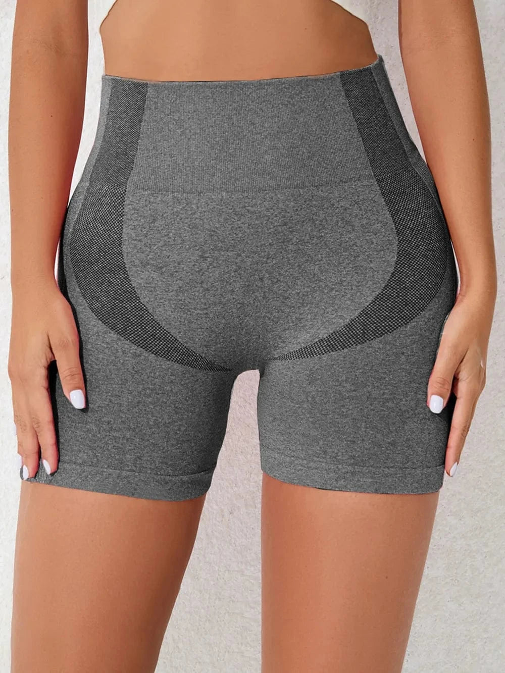 High Waist Active Shorts - ShalayeFashion