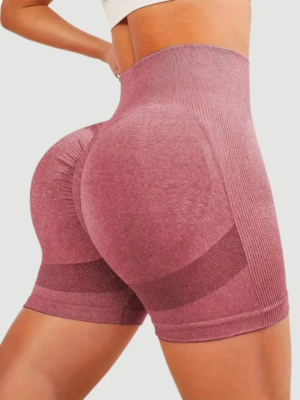 High Waist Active Shorts - ShalayeFashion
