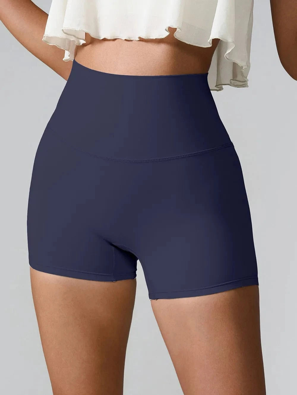 High Waist Active Shorts - ShalayeFashion