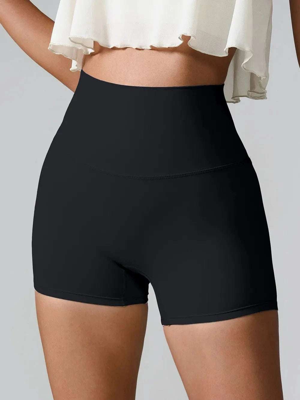 High Waist Active Shorts - ShalayeFashion