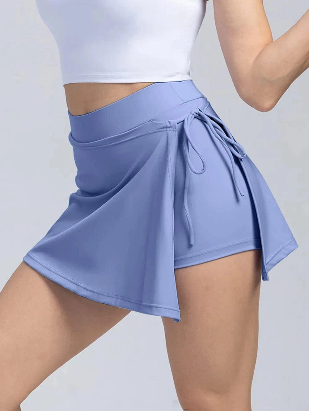 High Waist Active Skort with Pockets - ShalayeFashion