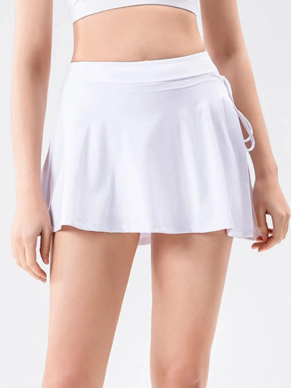 High Waist Active Skort with Pockets - ShalayeFashion