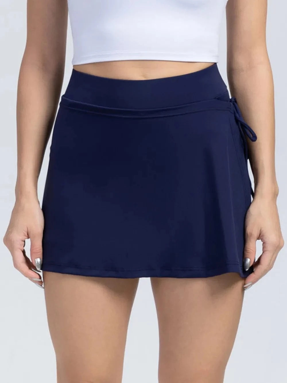 High Waist Active Skort with Pockets - ShalayeFashion