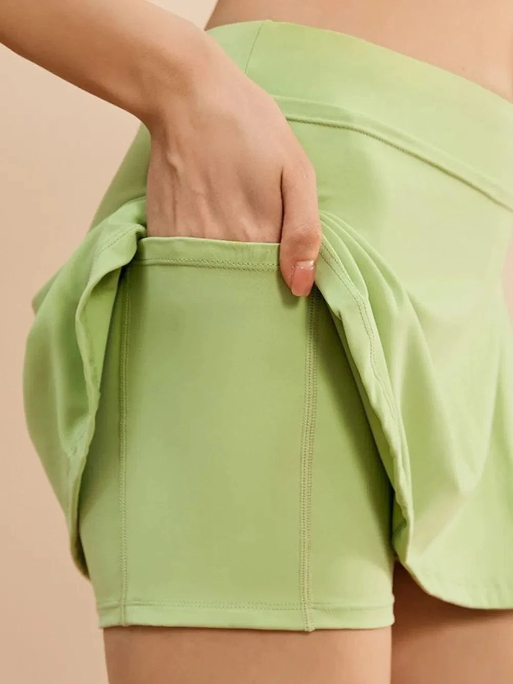 High Waist Active Skort with Pockets - ShalayeFashion