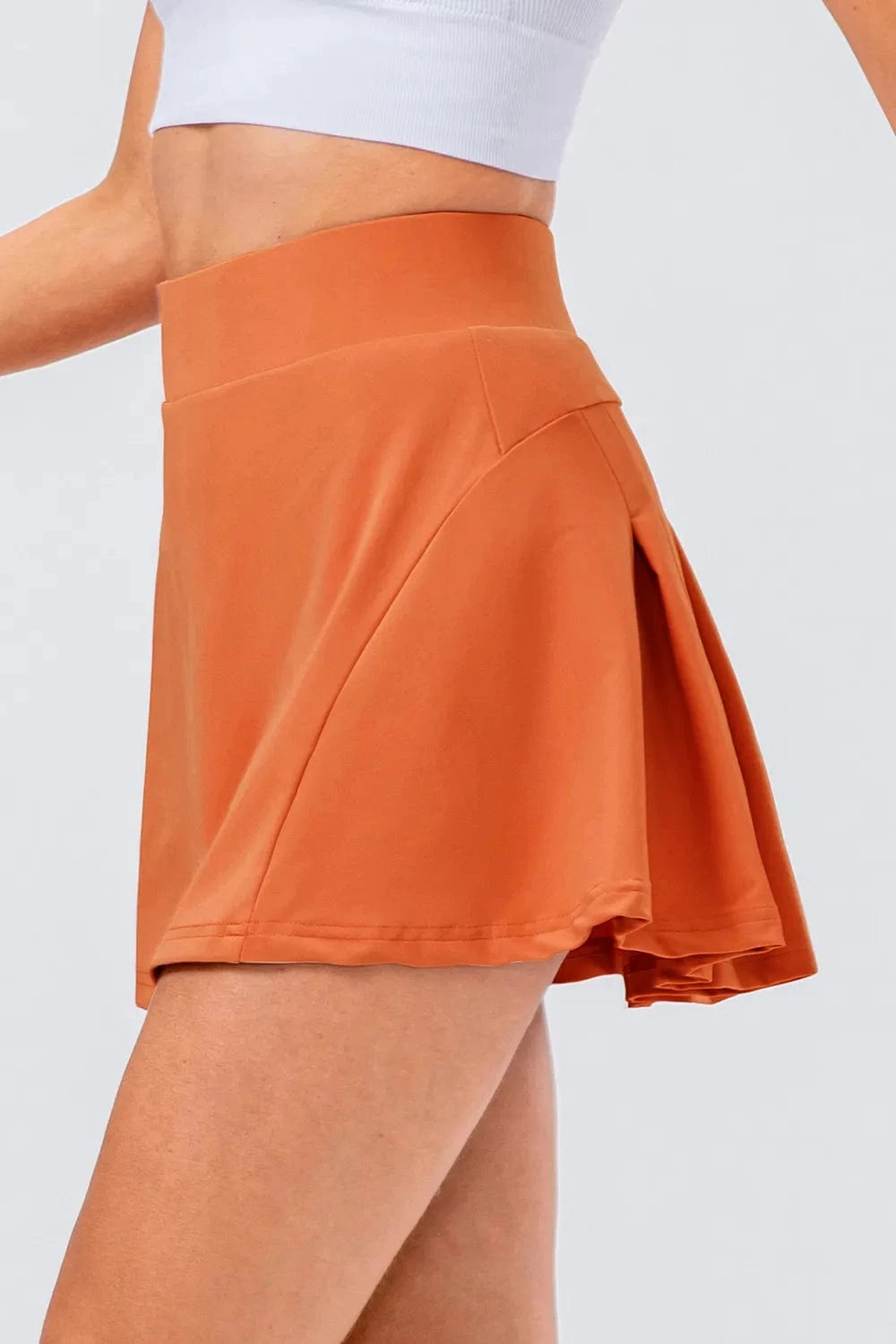 High Waist Pleated Active Skirt - ShalayeFashion