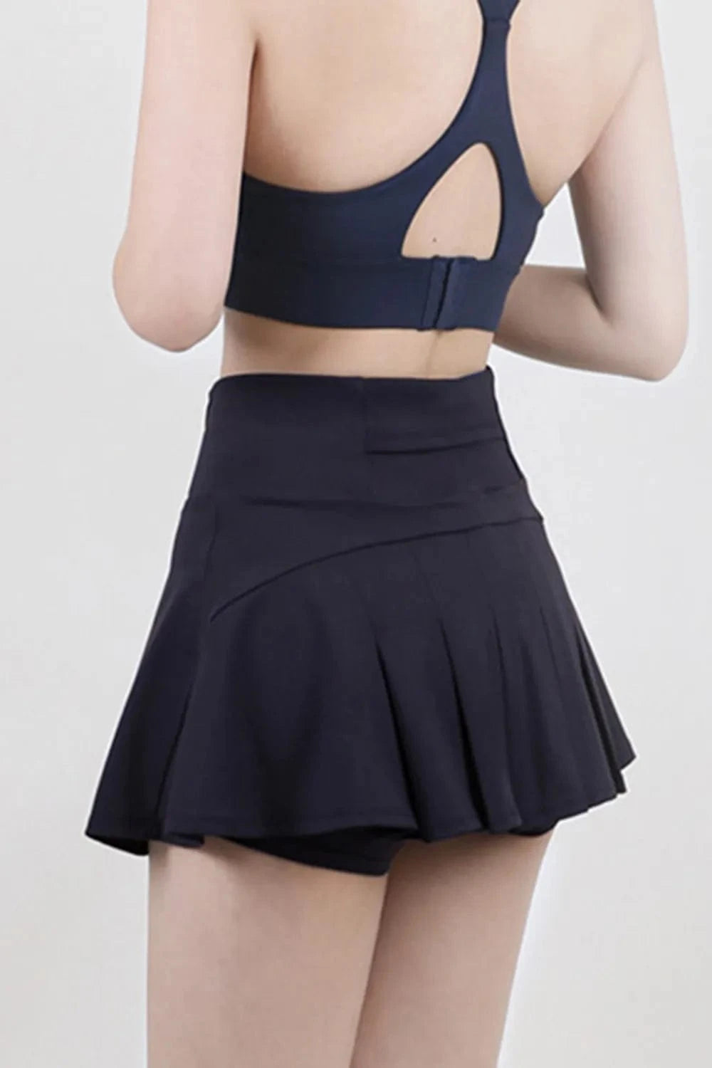 High Waist Pleated Active Skirt - ShalayeFashion