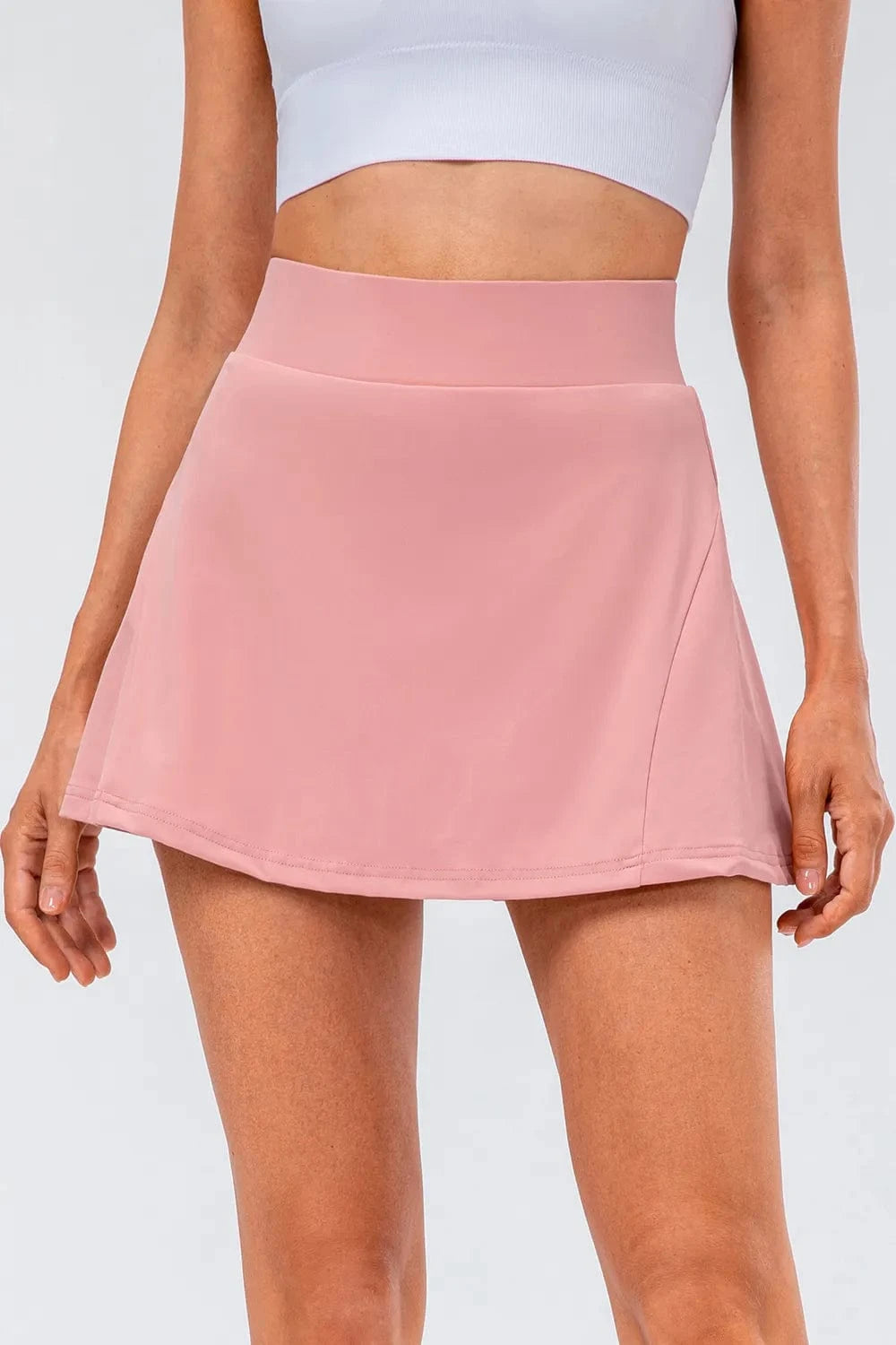 High Waist Pleated Active Skirt - ShalayeFashion