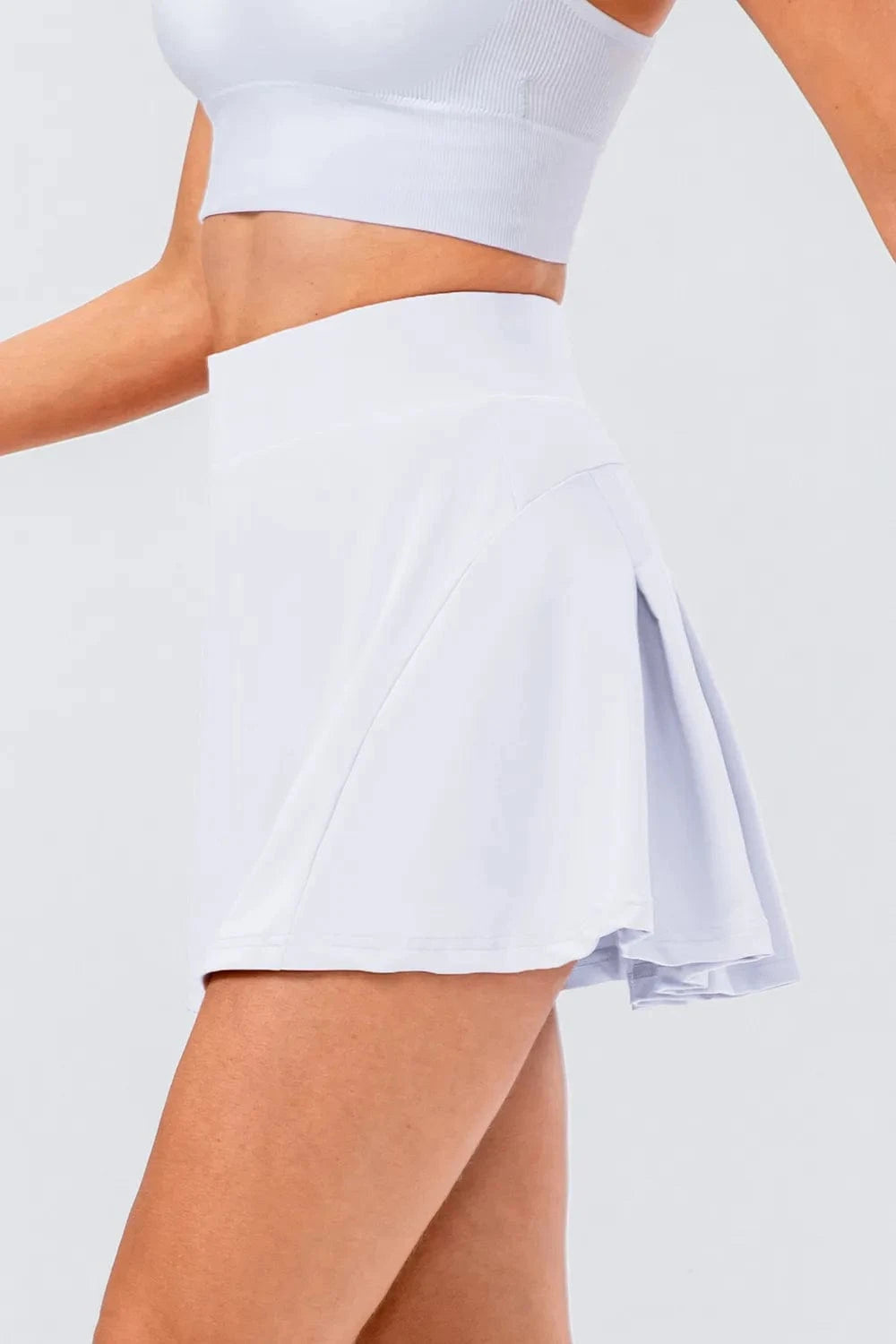 High Waist Pleated Active Skirt - ShalayeFashion