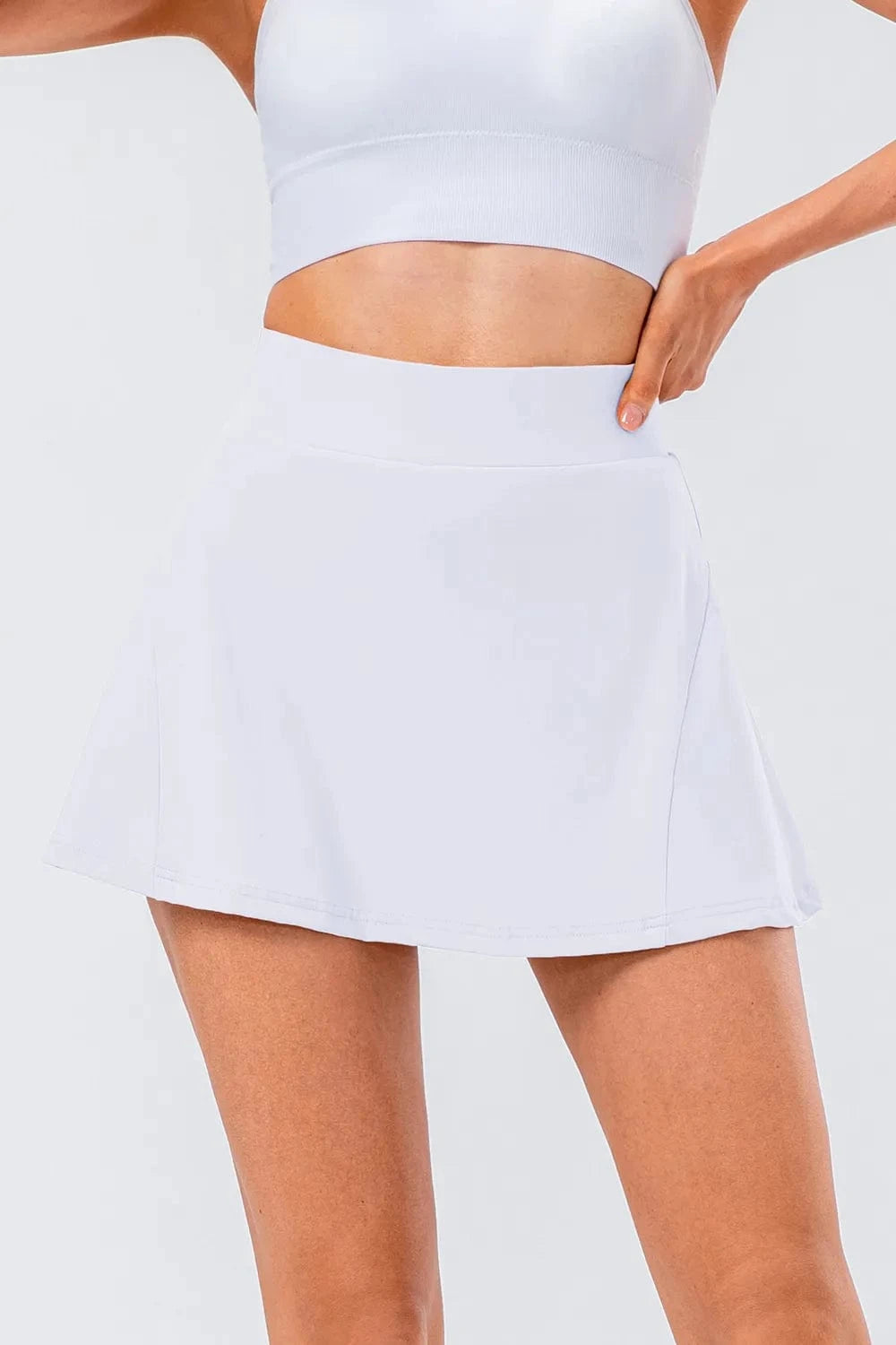 High Waist Pleated Active Skirt - ShalayeFashion