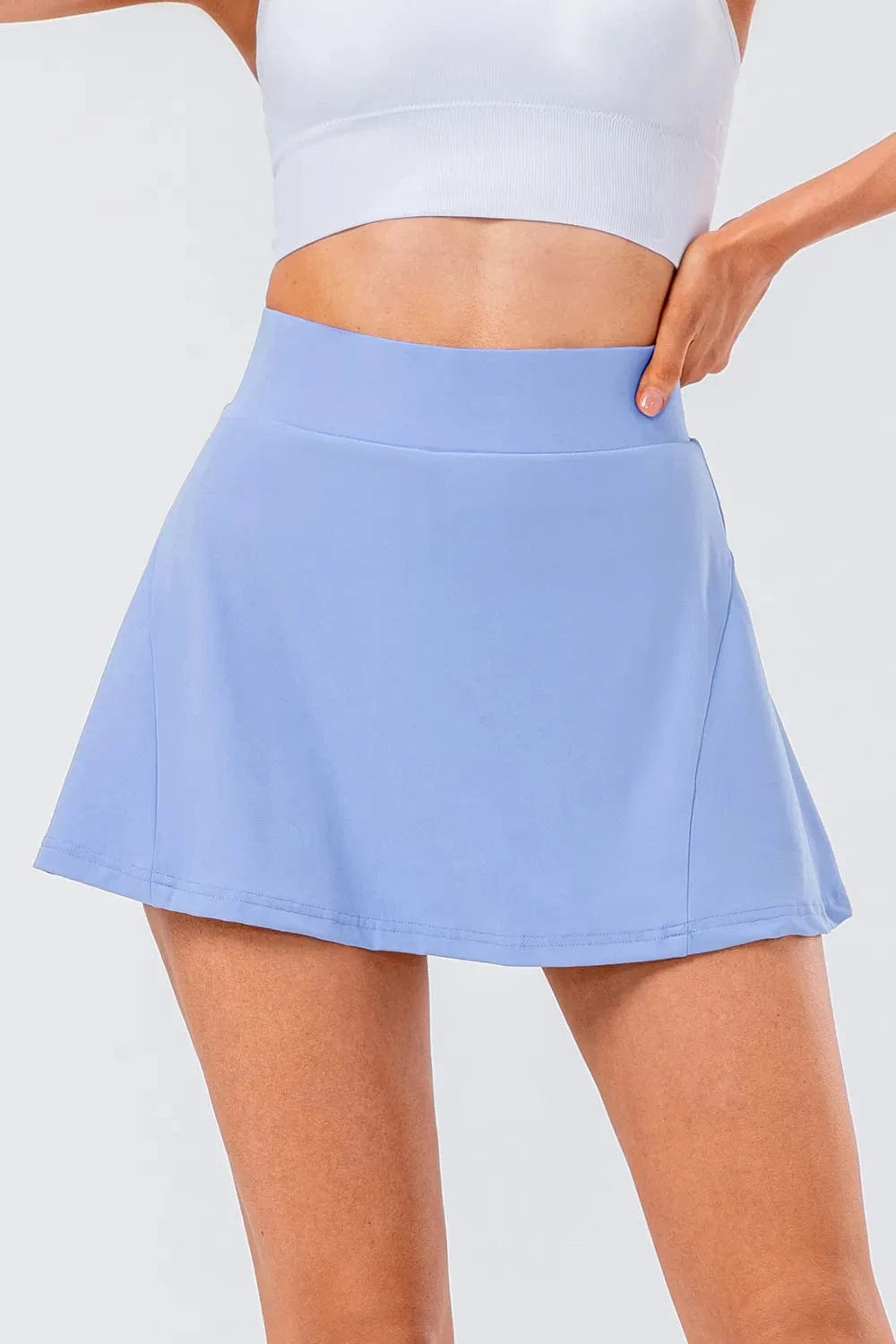 High Waist Pleated Active Skirt - ShalayeFashion